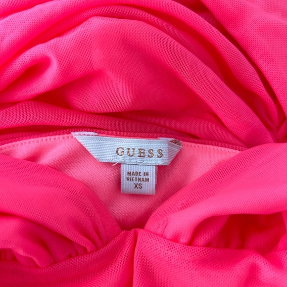 Guess bodycon fuscia halter dress - Picture 2 of 4